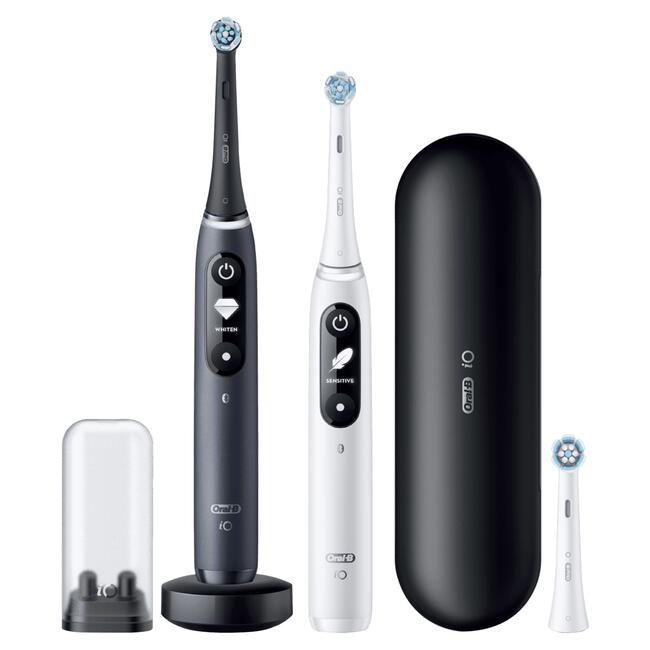 Oral-B iO 7 Zwart & Wit 2 Elektrische Tandenborstels By Braun