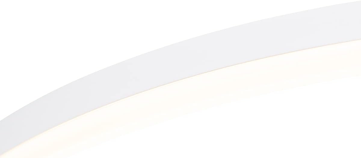 Qazqa - Modern Design-Hängelampe I Pendellampe I Pendelleuchte weiß 80 cm inkl. LED 3-stufig dimmbar - Anello Dimmer I Dimmbar I Wohnzimmer I Schlafzimmer - Aluminium Rund - I LE