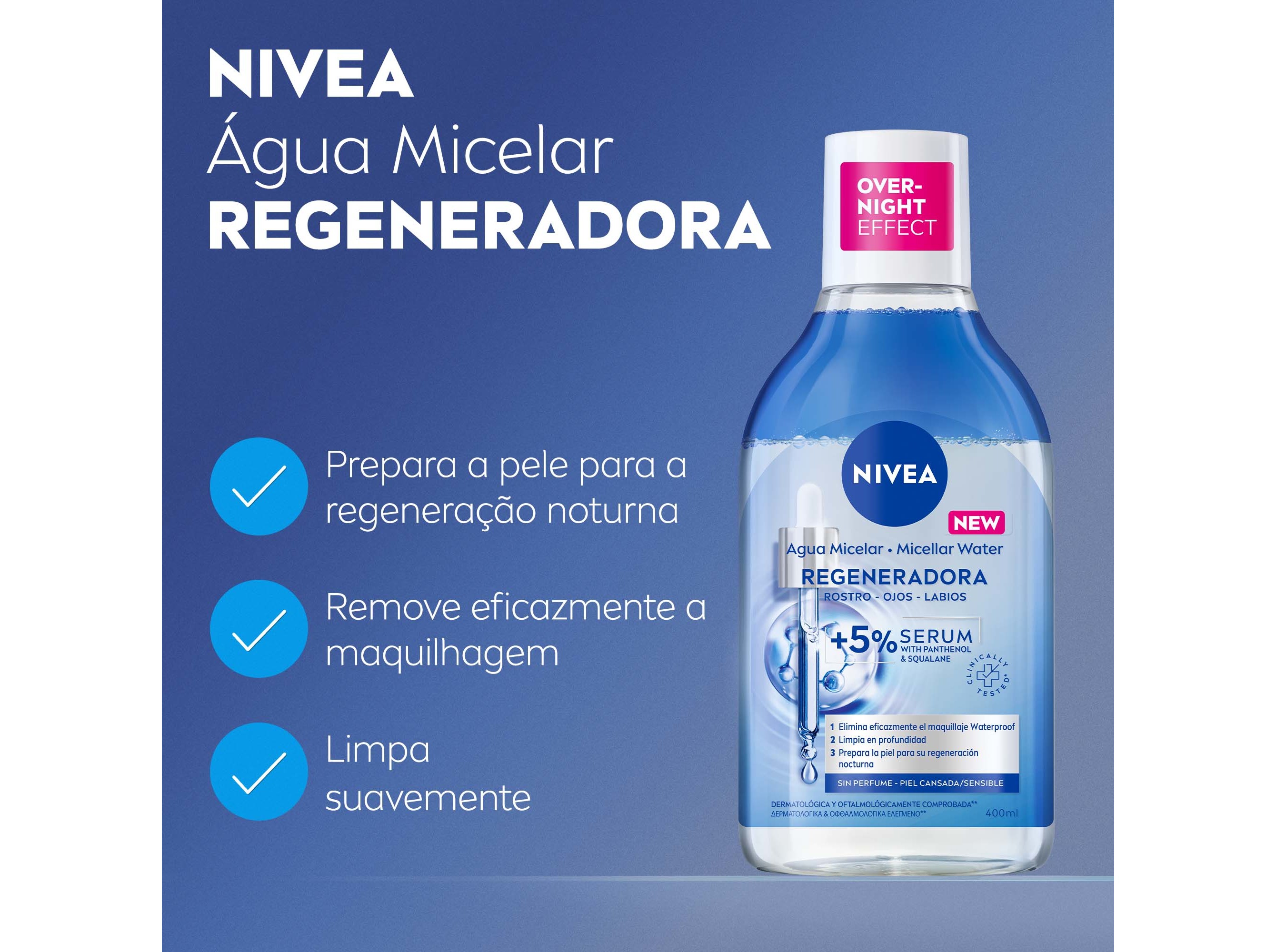 ÁGUA MICELAR NIVEA REGENERADORA 400ML