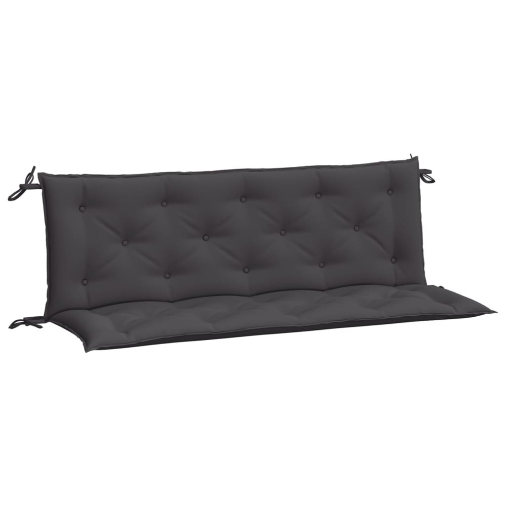 Coussins de banc de jardin 2 pcs anthracite tissu oxford
