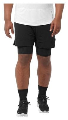 Short 2-en-1 Salomon Sense Aero Noir Homme