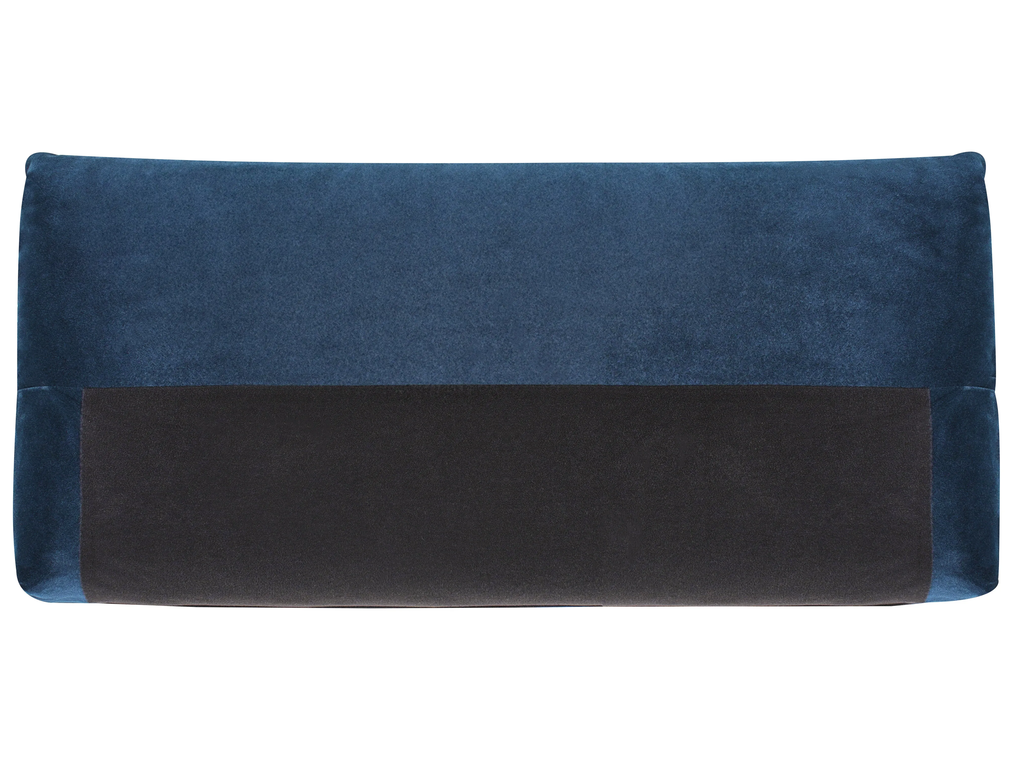 Bank 3-zits LUVOS Fluweel Donkerblauw