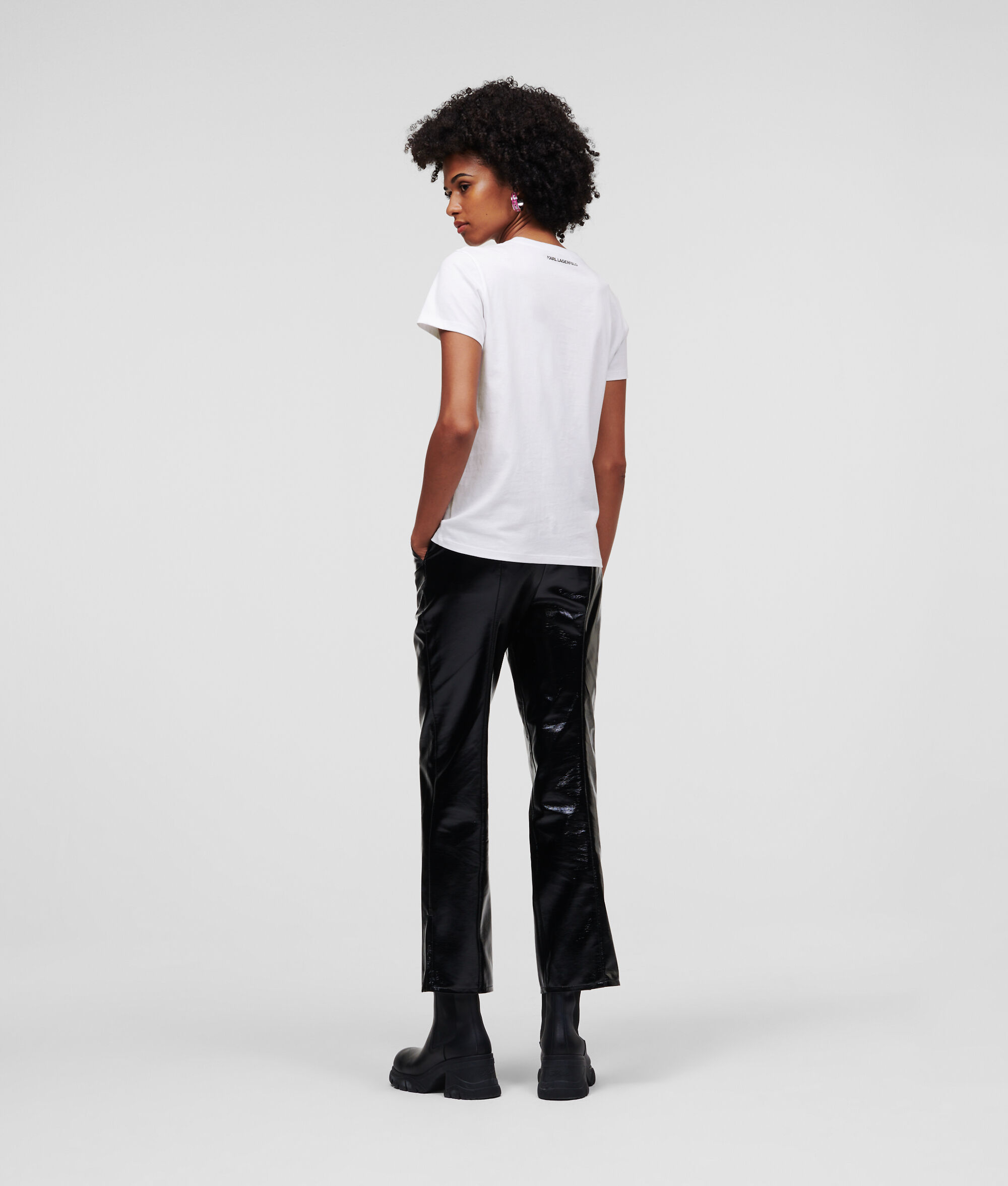 T-SHIRT À CARREAUX KARL KAMEO