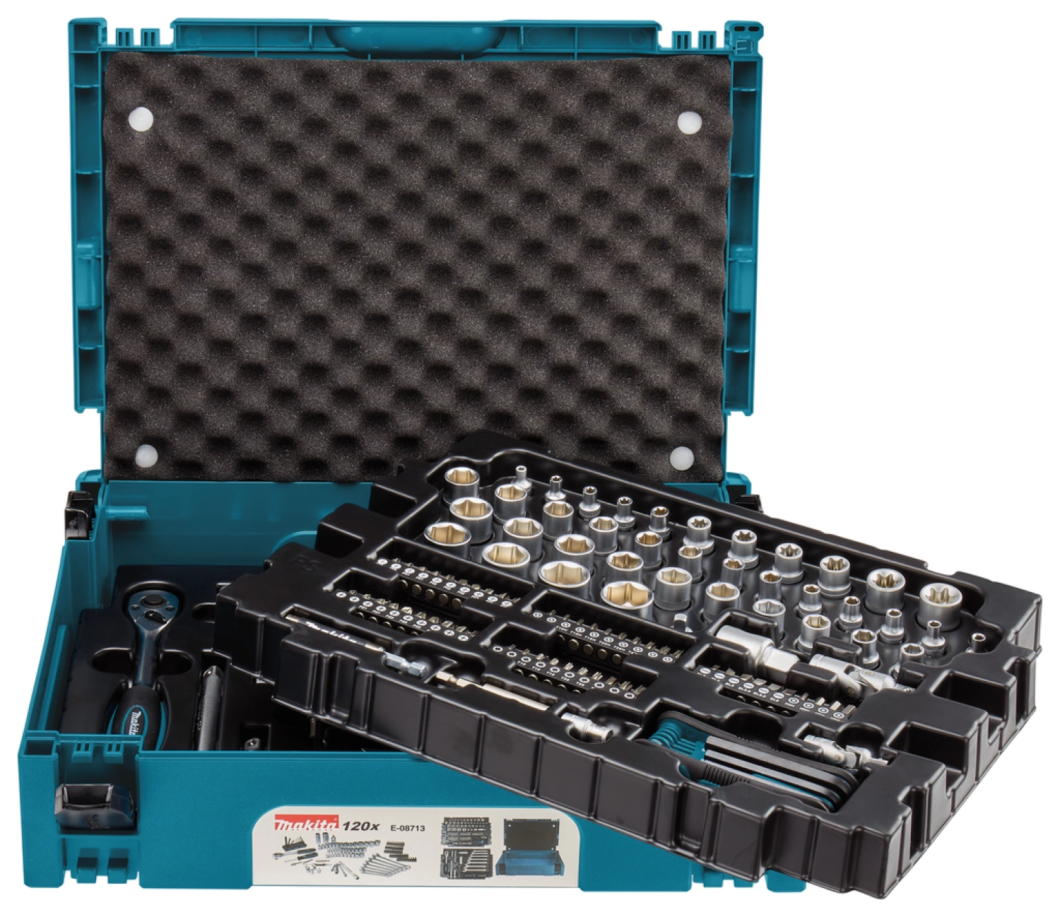 Makita E-08713 Gereedschapset in Mbox nr. 1 - 120-delig