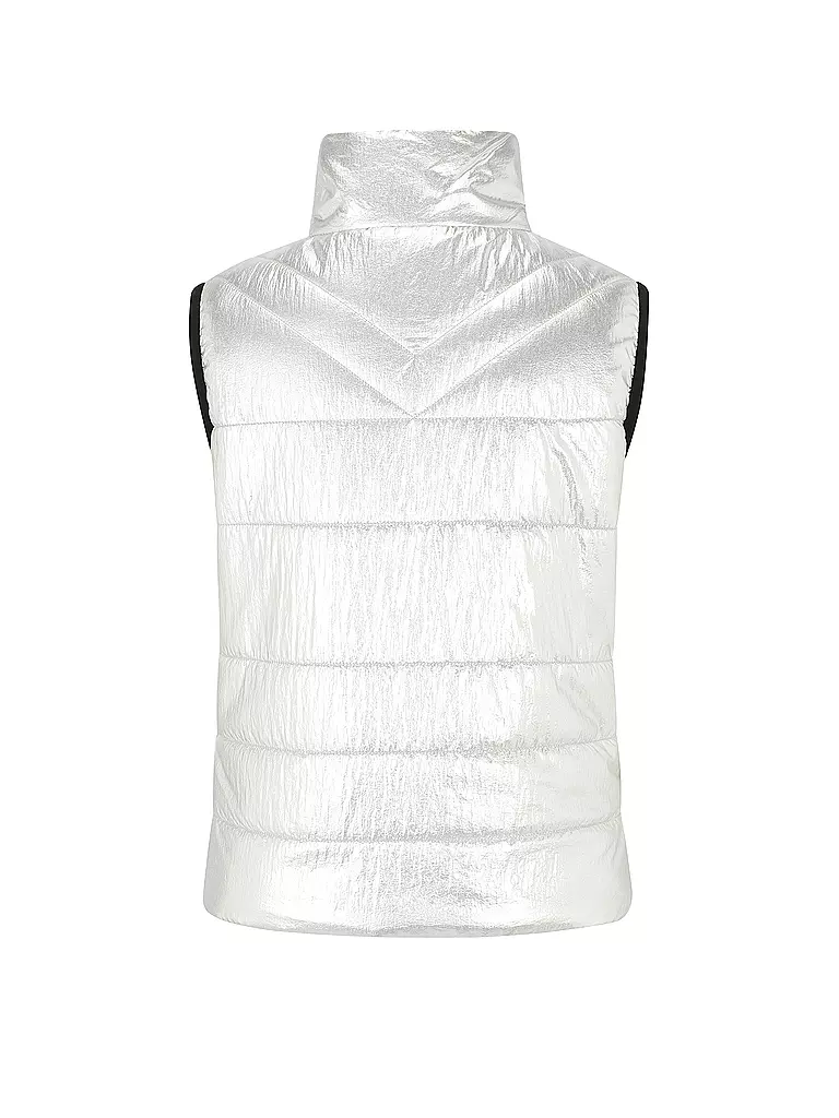 DORIS STREICH Steppgilet silber