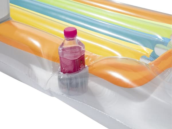 Oppblåsbar madrass, lenestol, fluktstol 161 x 84 cm Bestway 43028 sølv