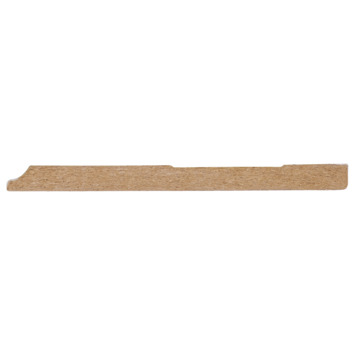 Hoge plint blok clip wit 0,9 x 12