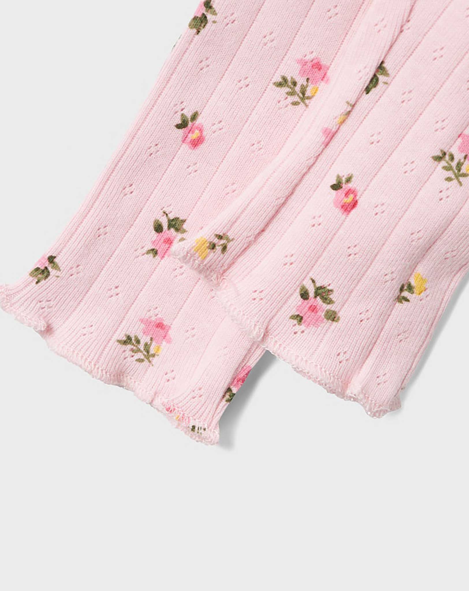 Leggings NBFDANINA FLOWERS in parfait pink