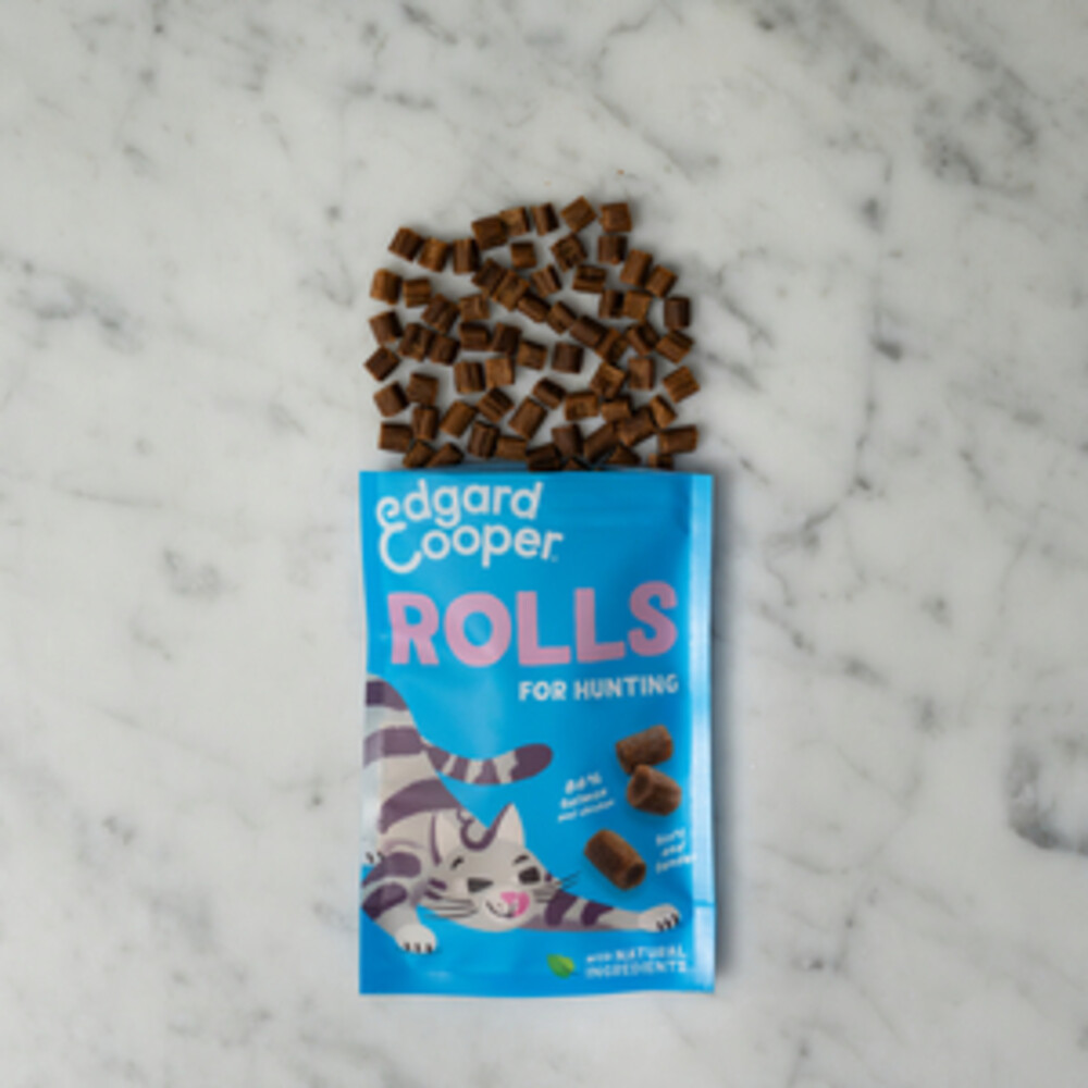 Edgard & Cooper Adult Rolls Kattensnack Zalm45 gr