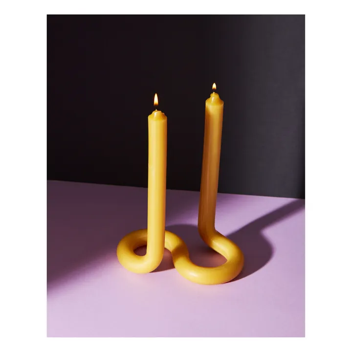 Lex Pott Bougie torsadée TWIST | Miel