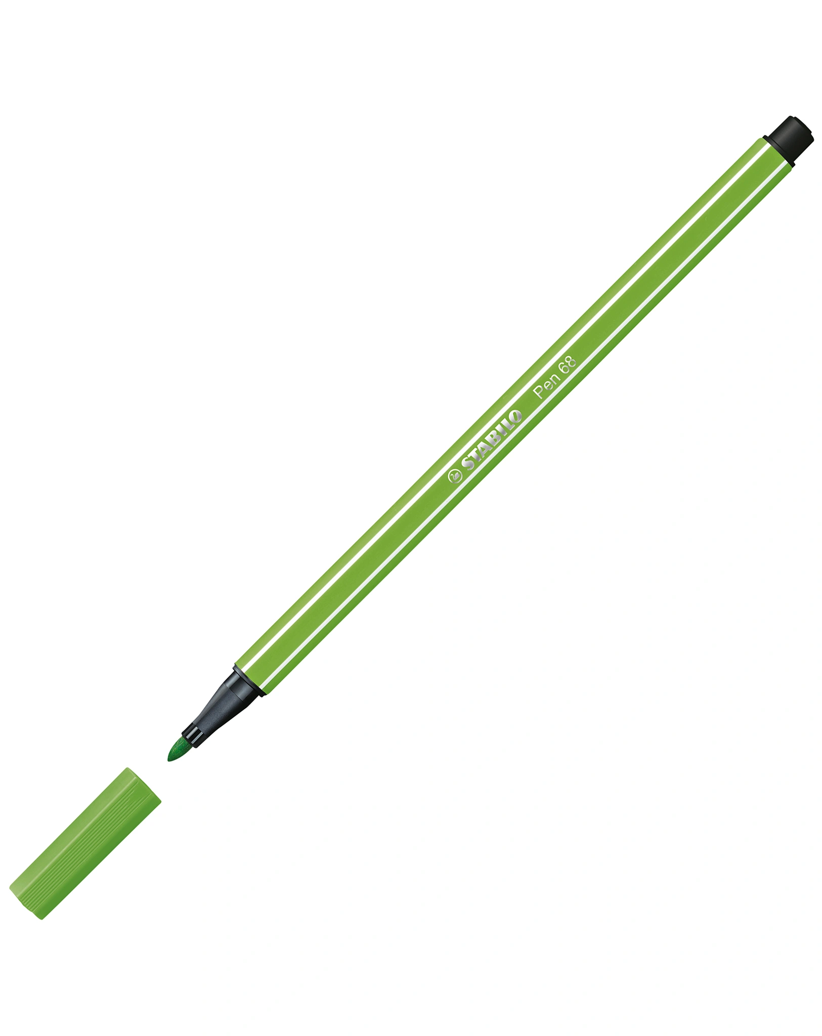 Premium-Filzstift - STABILO Pen 68 Colorparade - 20er Tischset in anthrazit/hellblau - mit 20 verschiedenen Farben