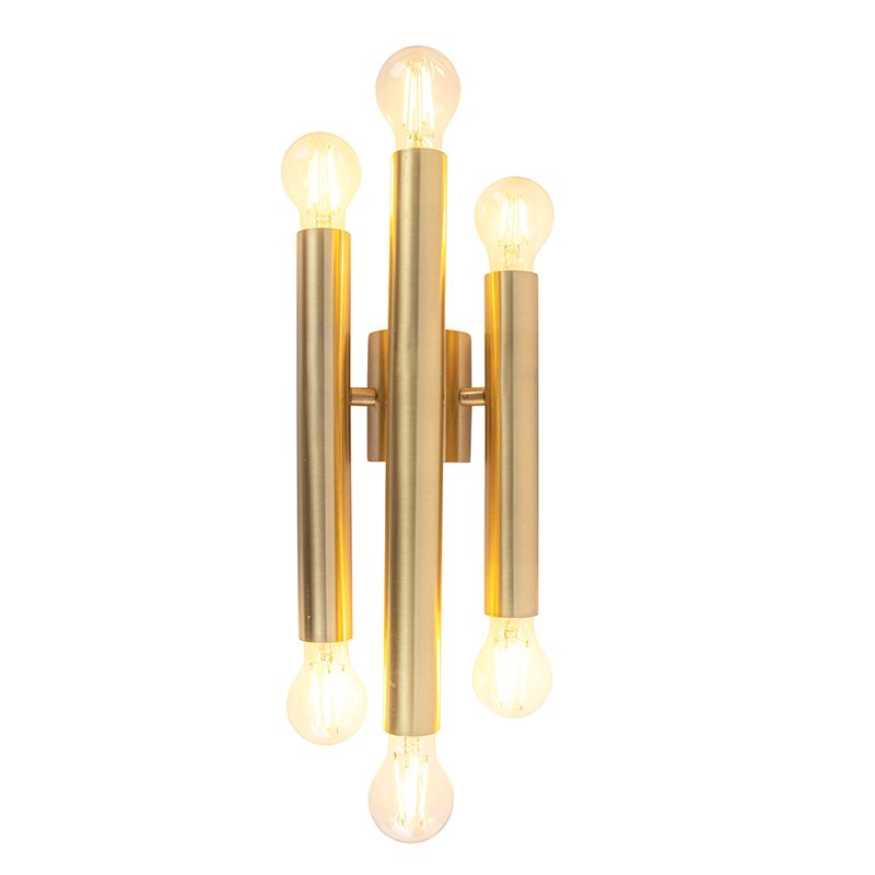 Hotel Chique wandlamp goud 6-lichts -Tubi