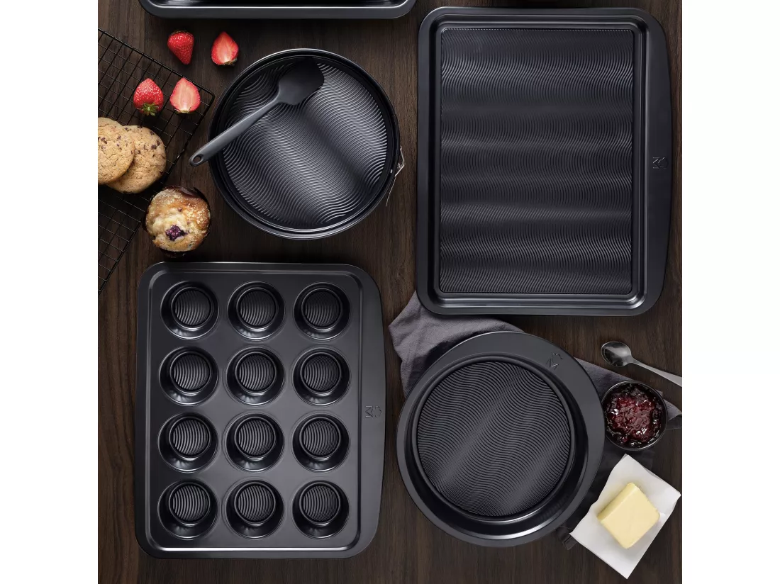 Moule à four carré pour 6 muffins 28,9x23,1x3,3cm en acier carbone MasterPRO