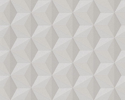 Vliesbehang 96255-1 New Life Cube 3D look beige