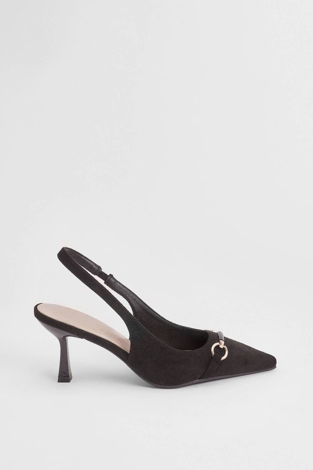 Wallis Escarpins À Bride Arrière Amelia En Synthétique Avec Détail Mors Et Talon Bobine