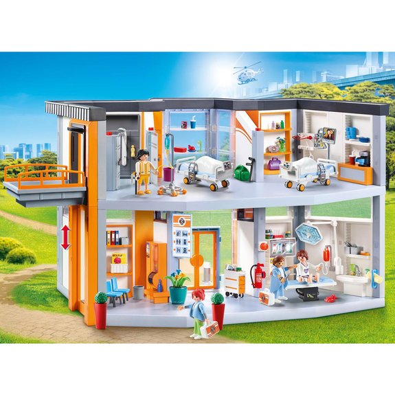 Hôpital aménagé Playmobil City Life 70190