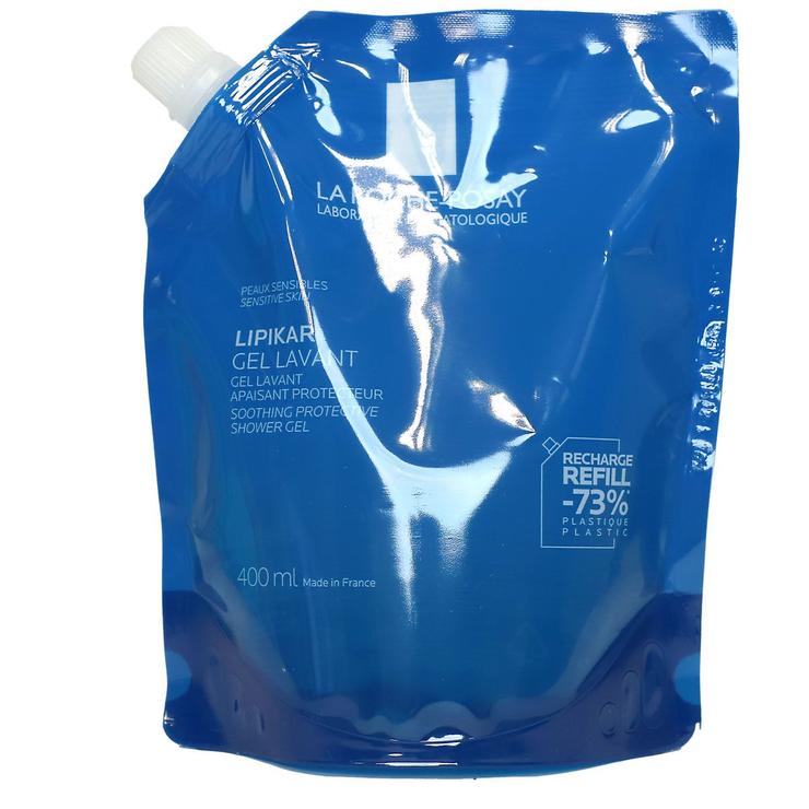 Eco-recharge Lipikar gel lavant apaisant et protecteur peau sèche et sensible 400ml