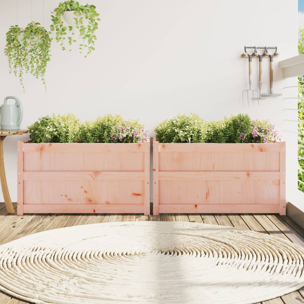 Jardinières 2 pcs bois massif douglas