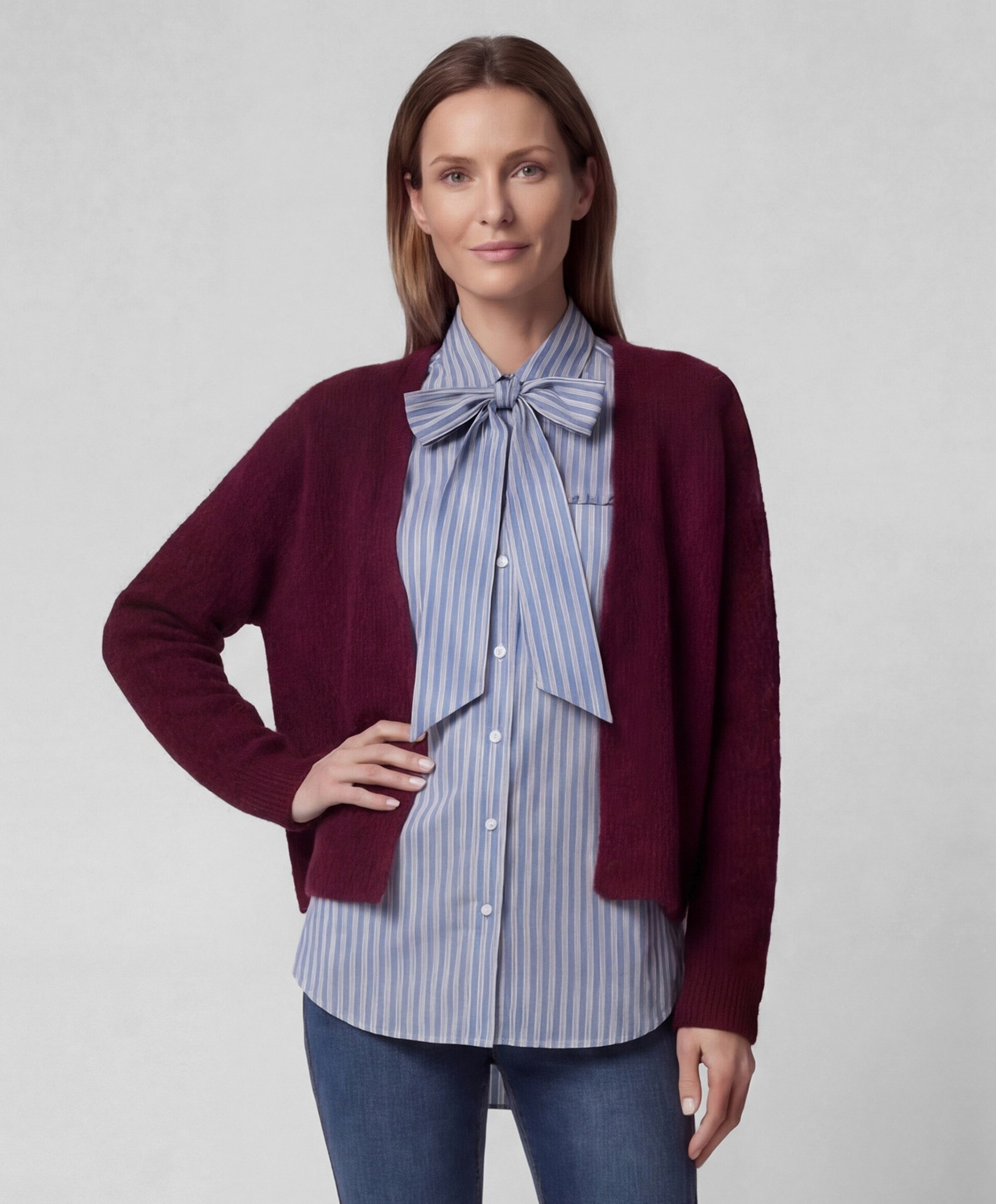 Rabe Dames vest bordeaux