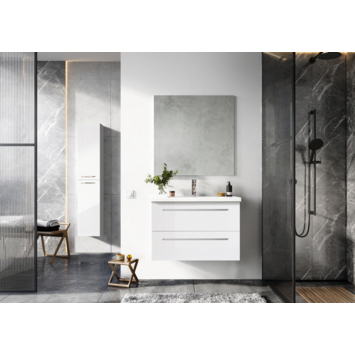 Atlantic badkamermeubel Sienna met spiegel - wit 60 cm