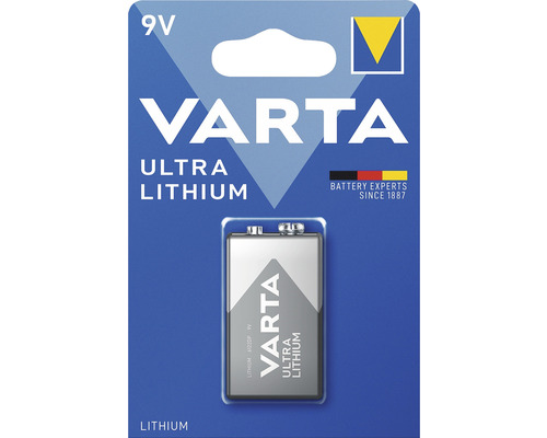 Varta 9 Volt Ultra Lithium Batterij 6122, 1 stuk