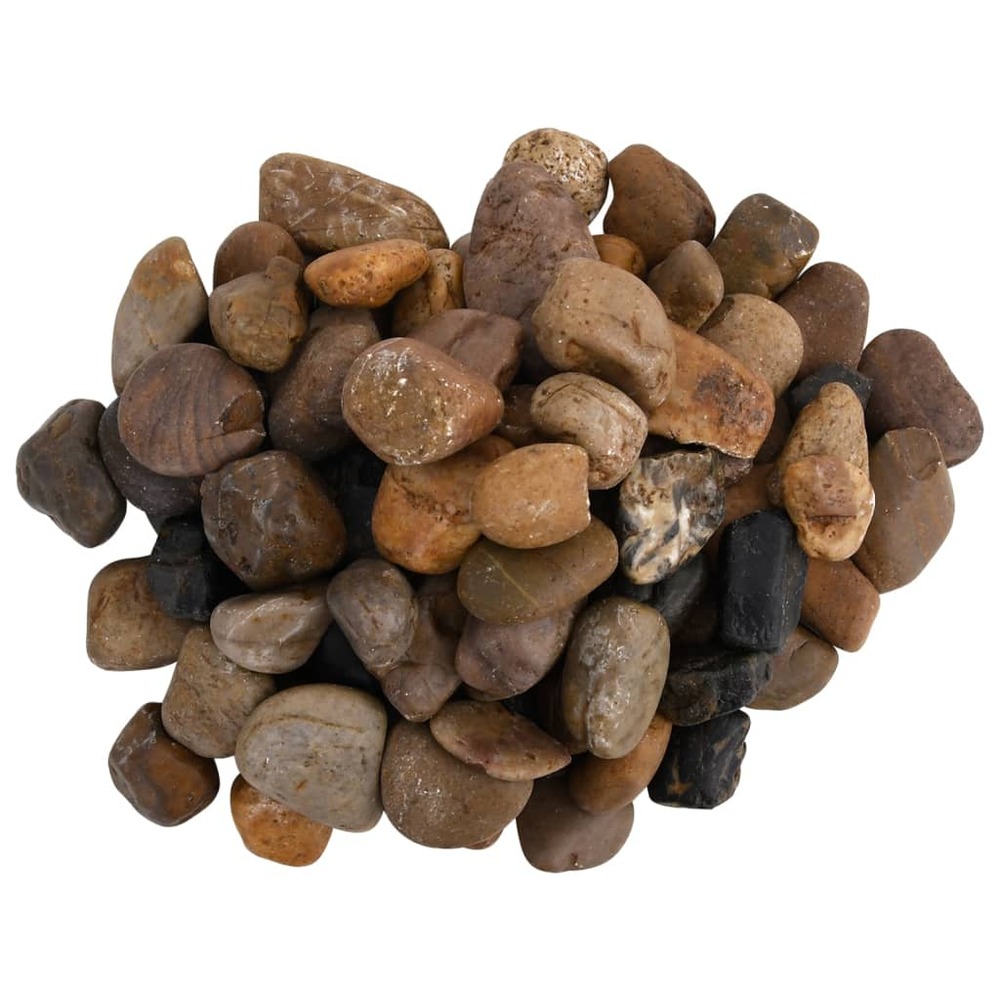 Galets polis 25 kg multicolores 2-5 cm