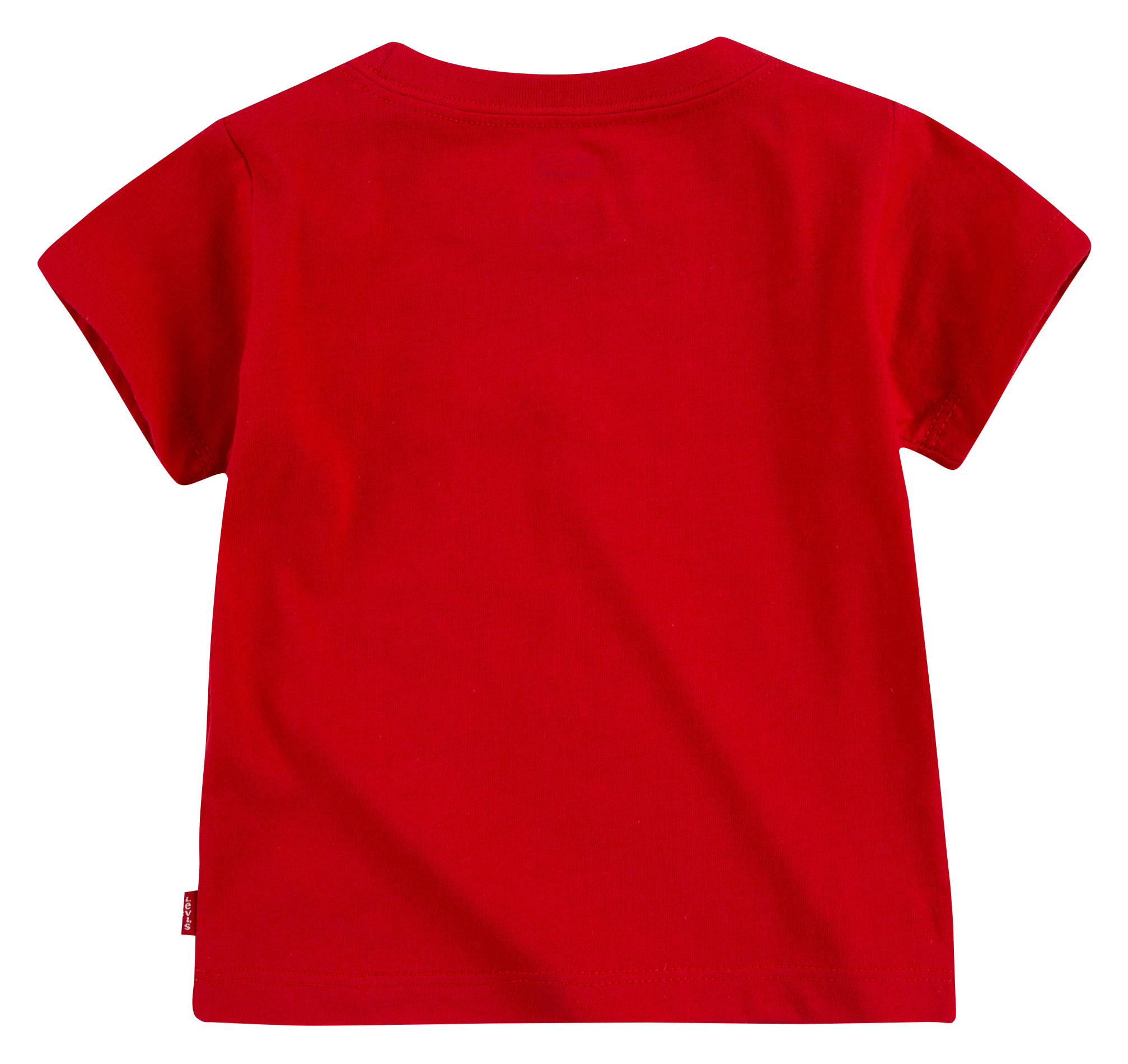 Tee-shirt col rond imprimé en coton mélangé | Rouge