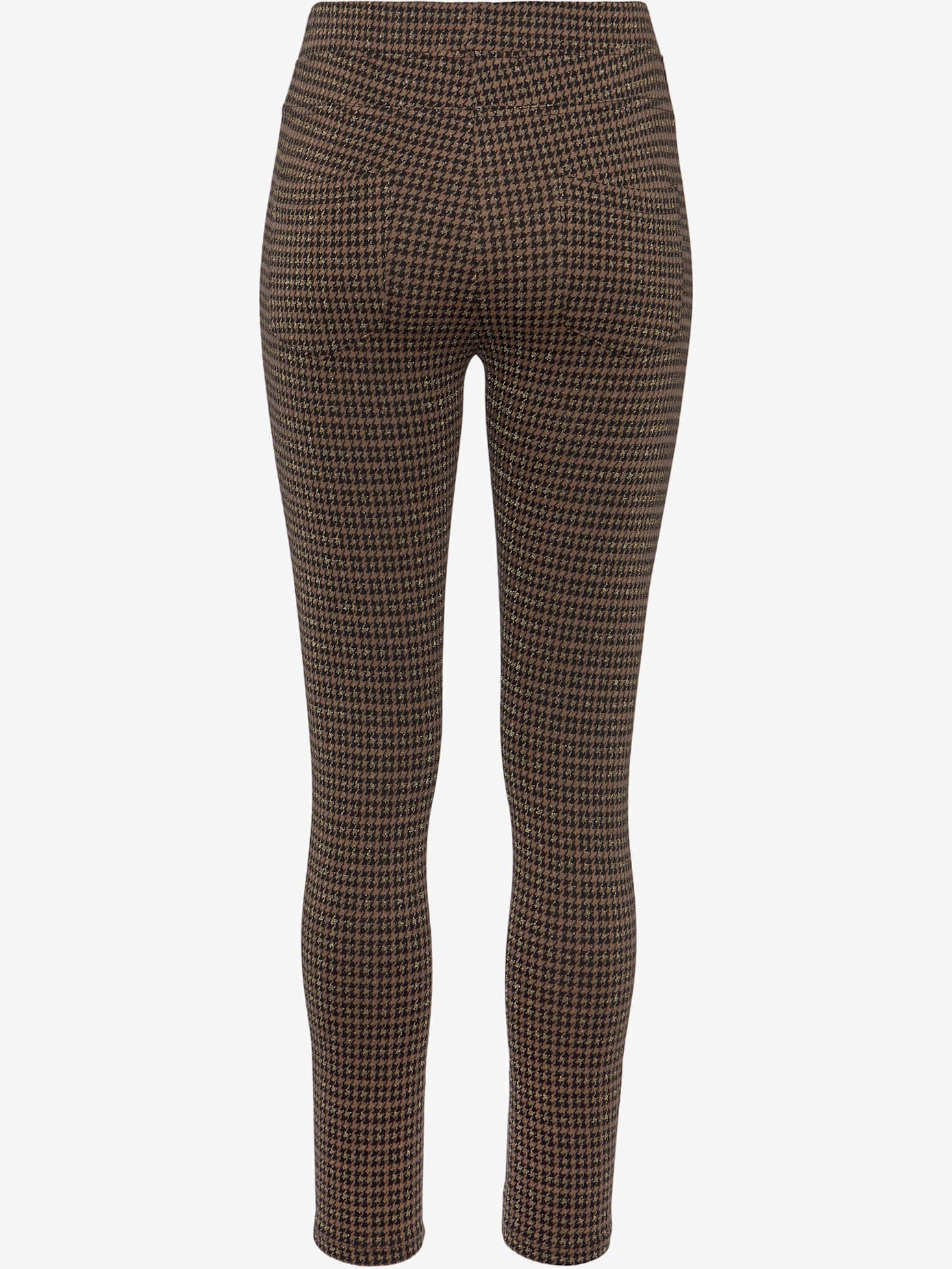 Legging brillant à carreaux