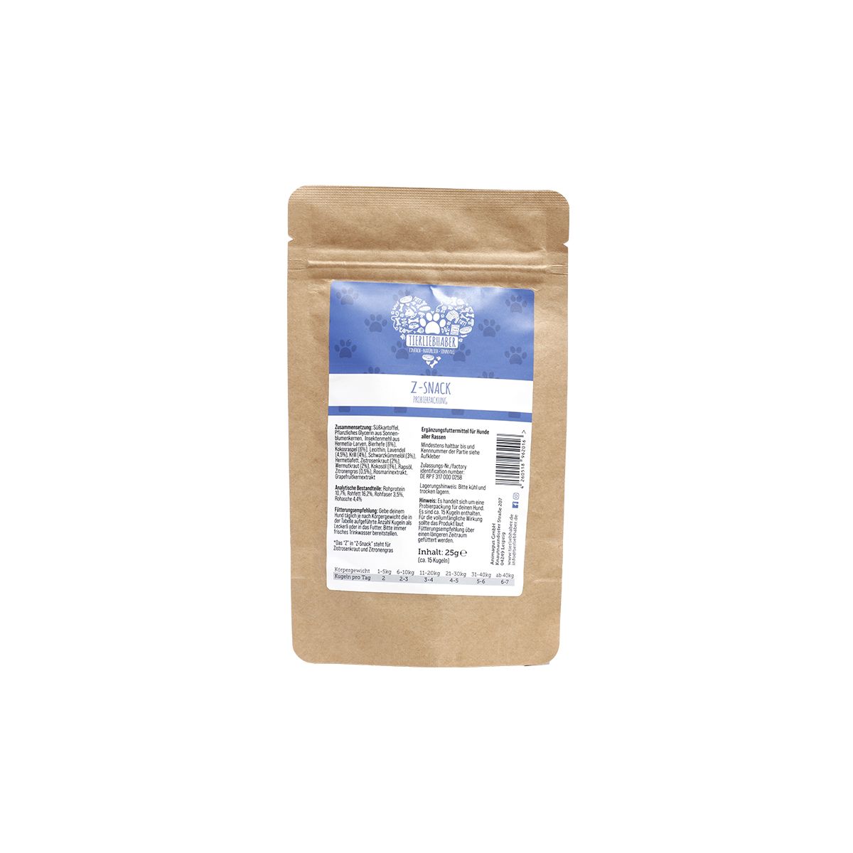 Tierliebhaber Z-Snack Probe