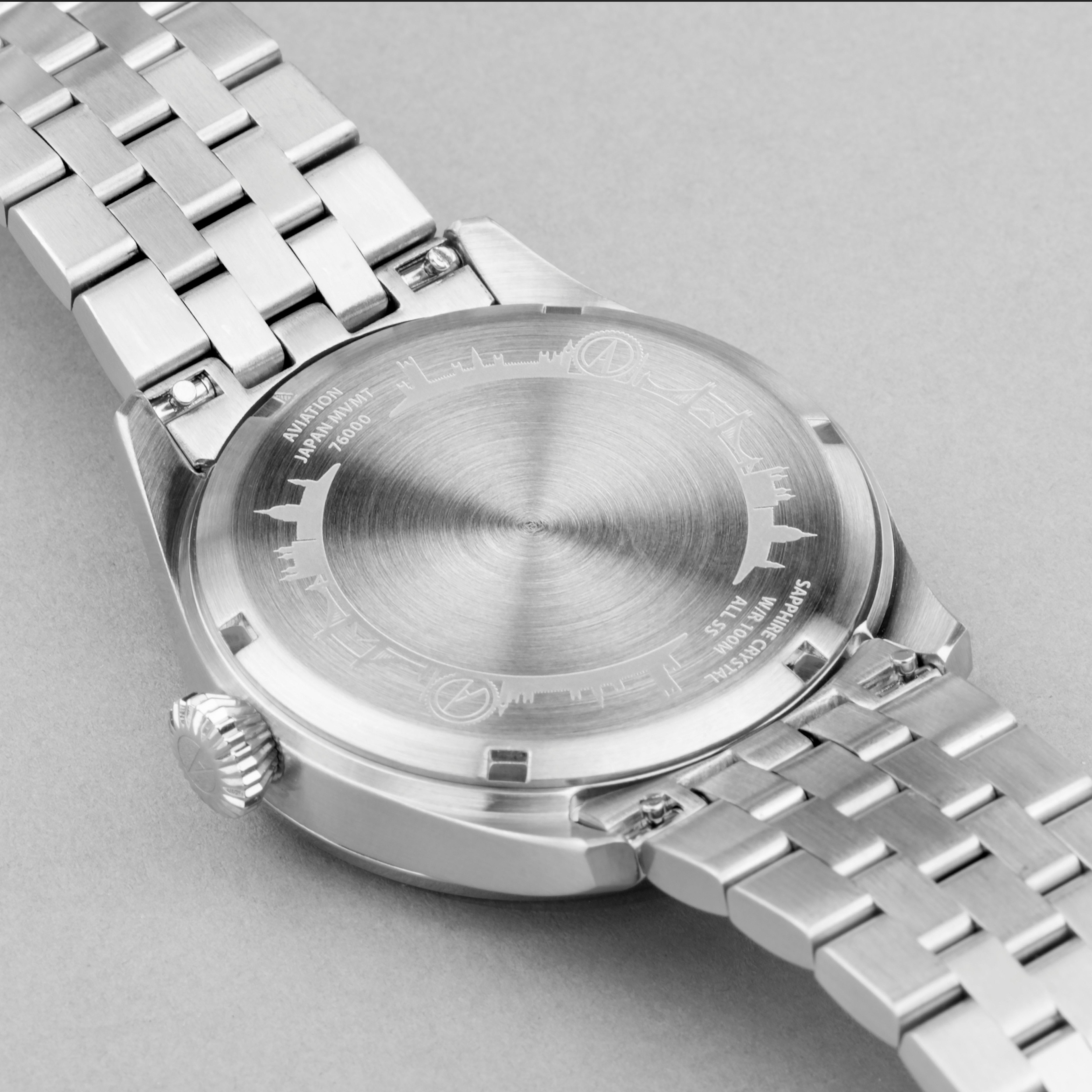 Accurist Aviation Mens Stainless Steel Classic Analogue Quartz Watch