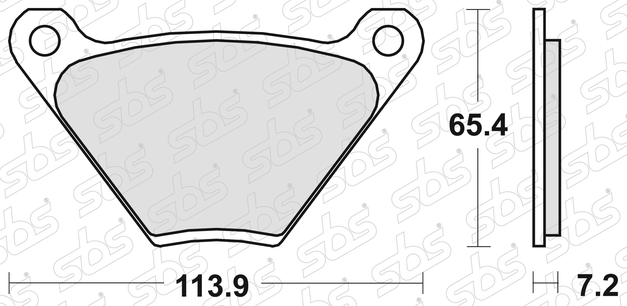 SBS - Plaquettes de frein 513 HF