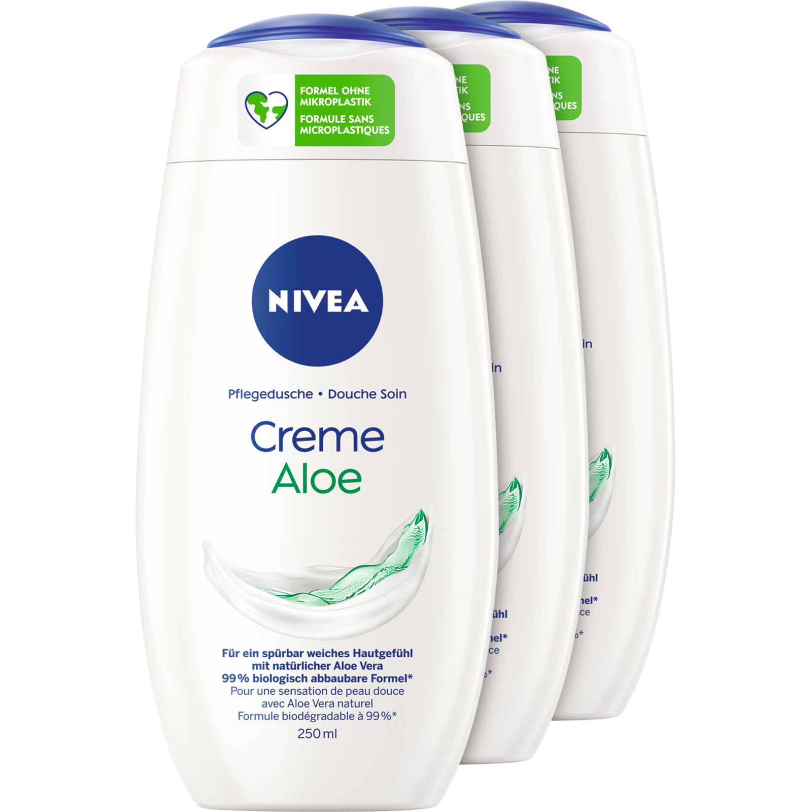 Nivea Pflegedusche Creme Aloe 3 x 250 ml