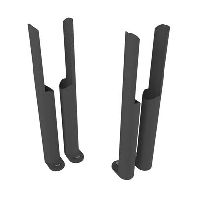 Eastbrook Imperia voetsteuntjes voor 2 koloms radiator antraciet