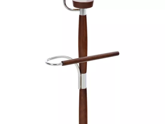 Portant à vêtement - Métal - 45 x 29 x 110cm - Wengé - Cardiff
