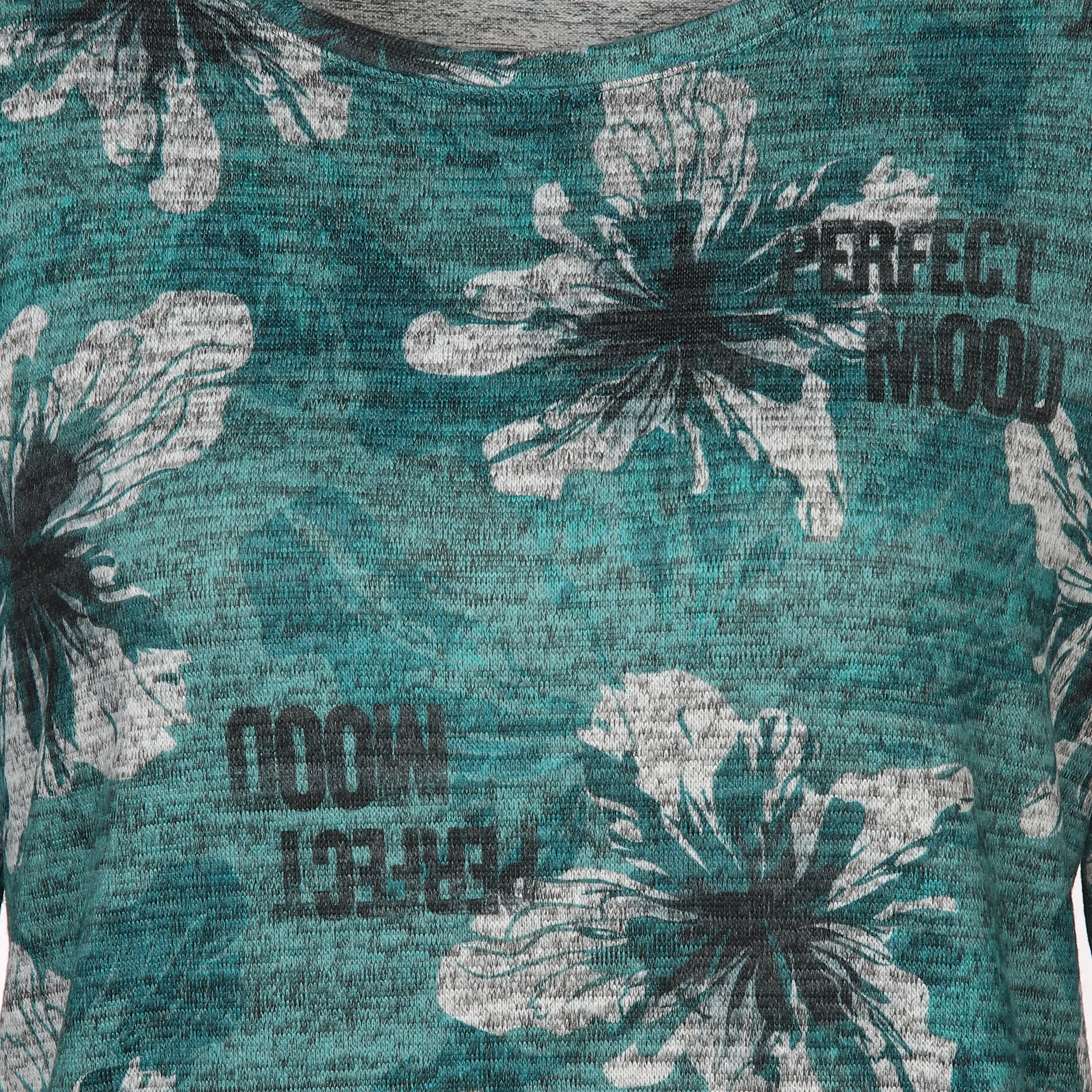 Damen Flauschshirt mit Alloverprint