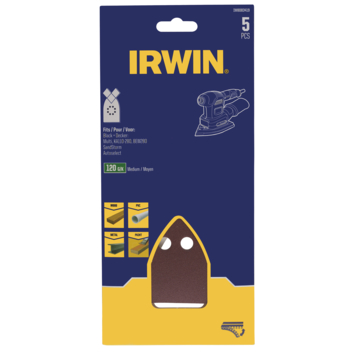 Irwin schuurvel voor B D Multischuurmachine zelfklevend K120, 5 stuks