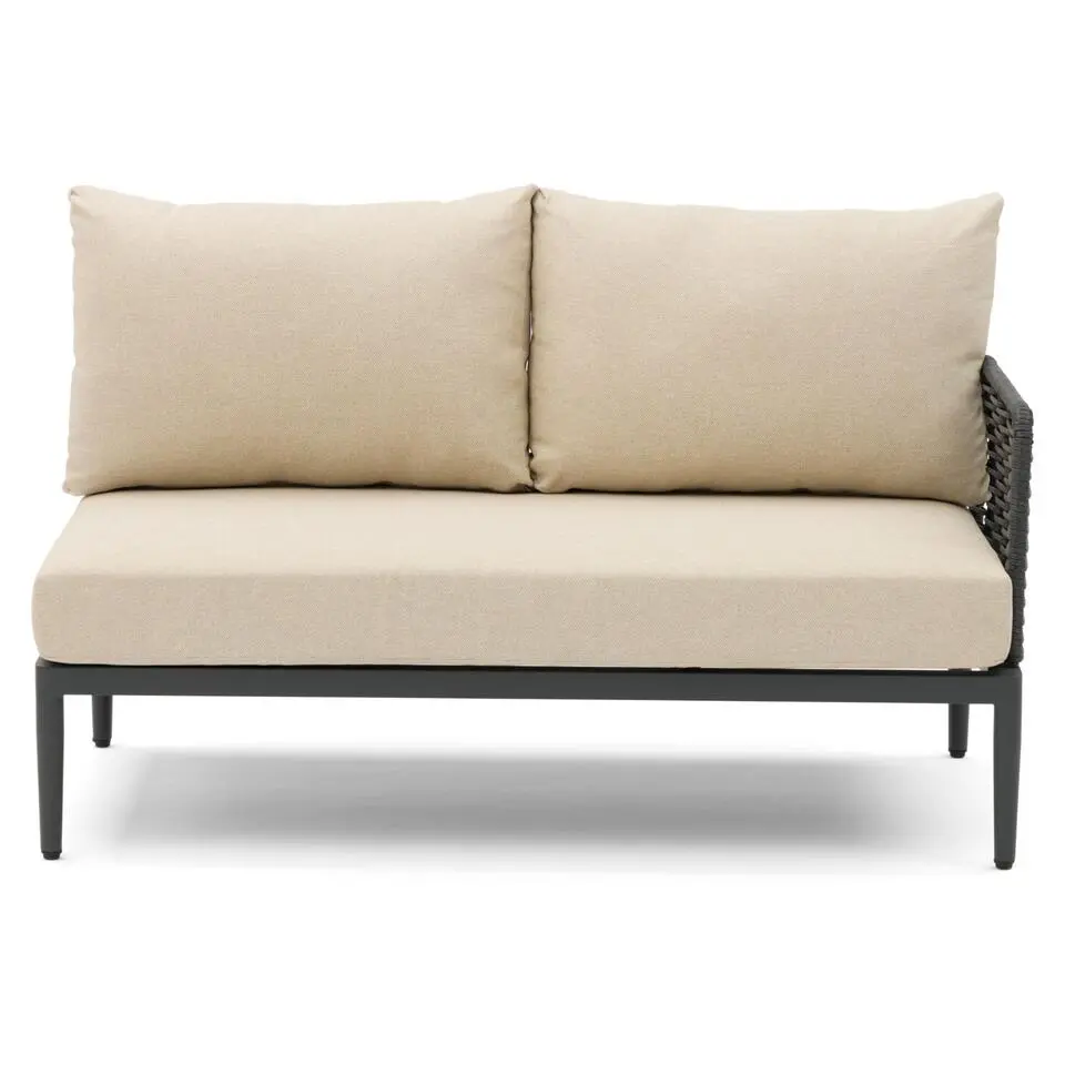 Hoek loungeset 5 personen Aluminium/wicker Grijs Coco Ibiza