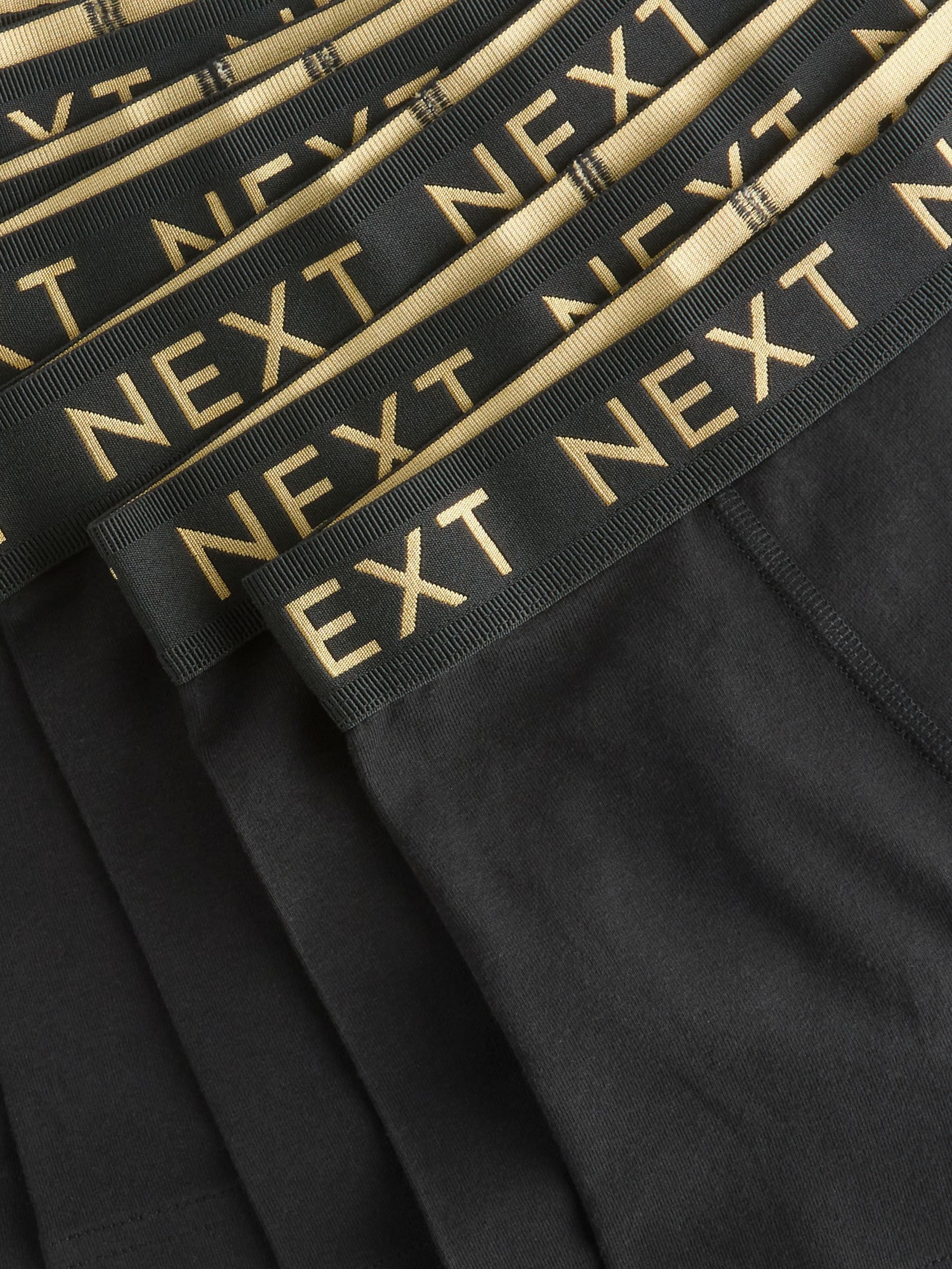 Zwart met luxe goudkleurige tailleband - Verpakking van 10 trunks (1,5-16jr)