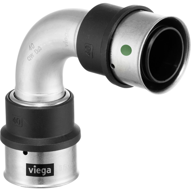 Viega Smartpress 6716 pers kniekoppeling 90° 16mm