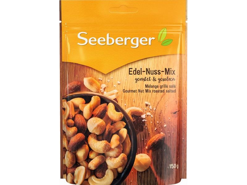 Seeberger Beutel Edelnussmix geröstet & gesalzen 150 g Würziger Apérosnack