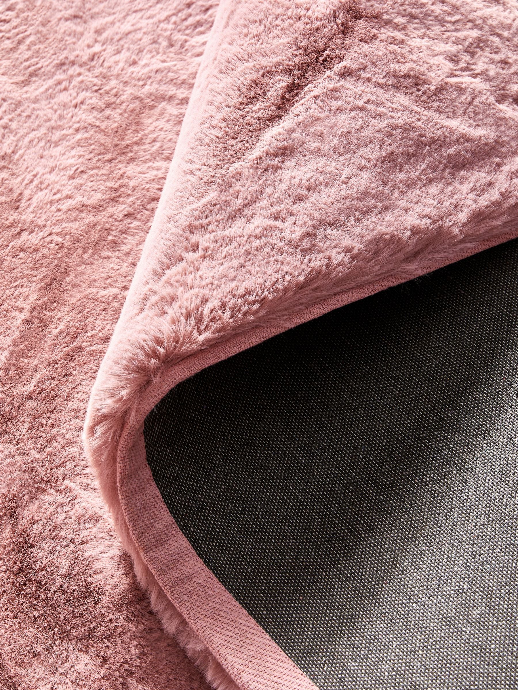 Pluche vloerkleed van imitatiebont