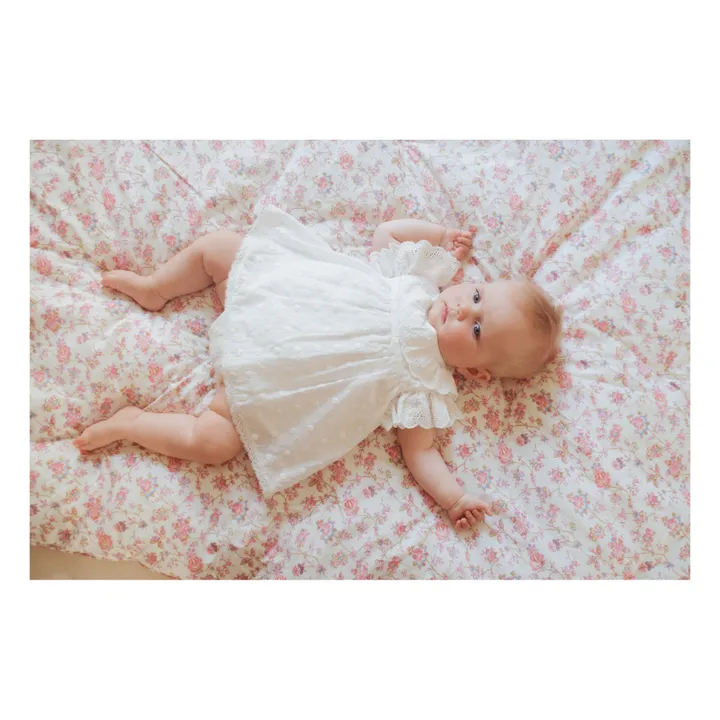 Louise Misha Robe Anusha Plumetis | Blanc