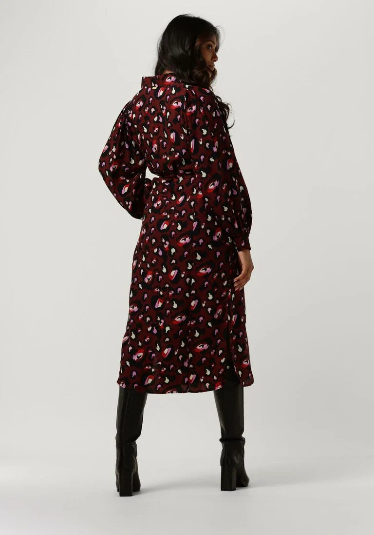 POM AMSTERDAM rode pom amsterdam maxi jurk dress 7056