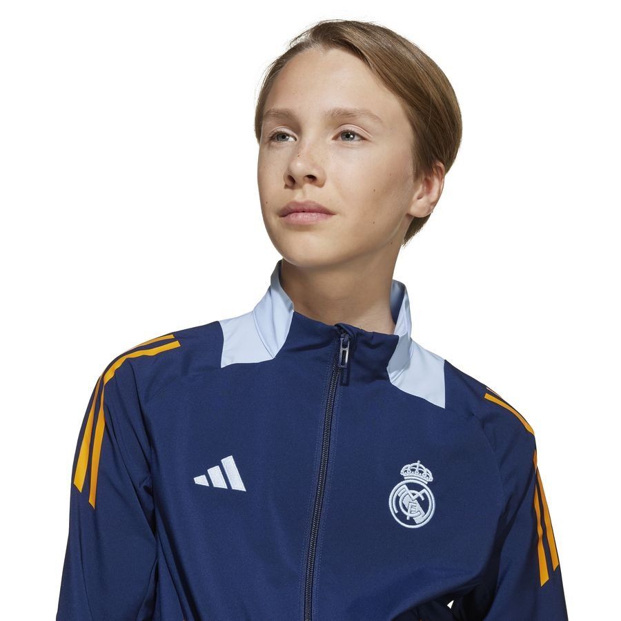 Real Madrid Veste d'Entraînement Presentation Tiro 24 - Bleu/Crew Orange/Bleu Enfant