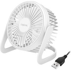 Ventilateur de bureau USB, 30 dB, blanc
