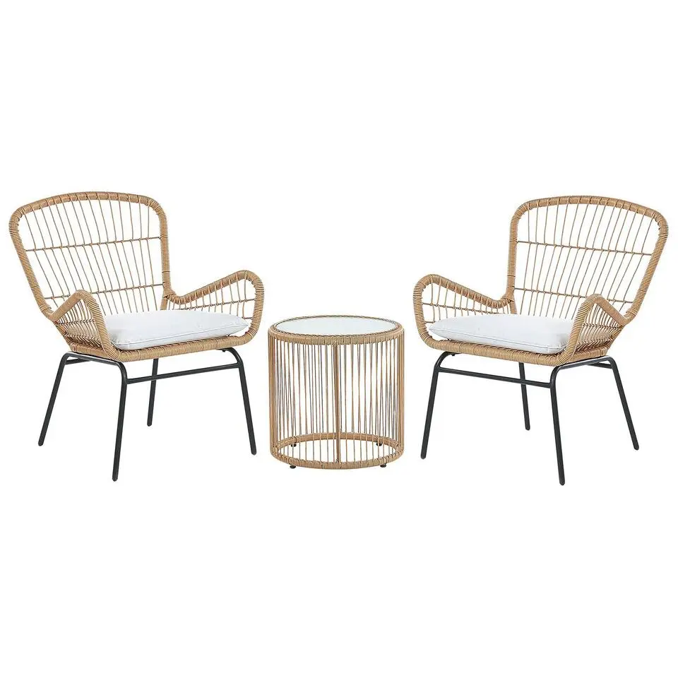 LABICO - Bistroset voor 2 - Natuurlijk - PE rotan
