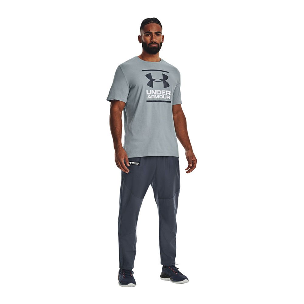 Under Armour UA GL FOUNDATION - Tee-shirt Homme harbor blue/harbor blue/white