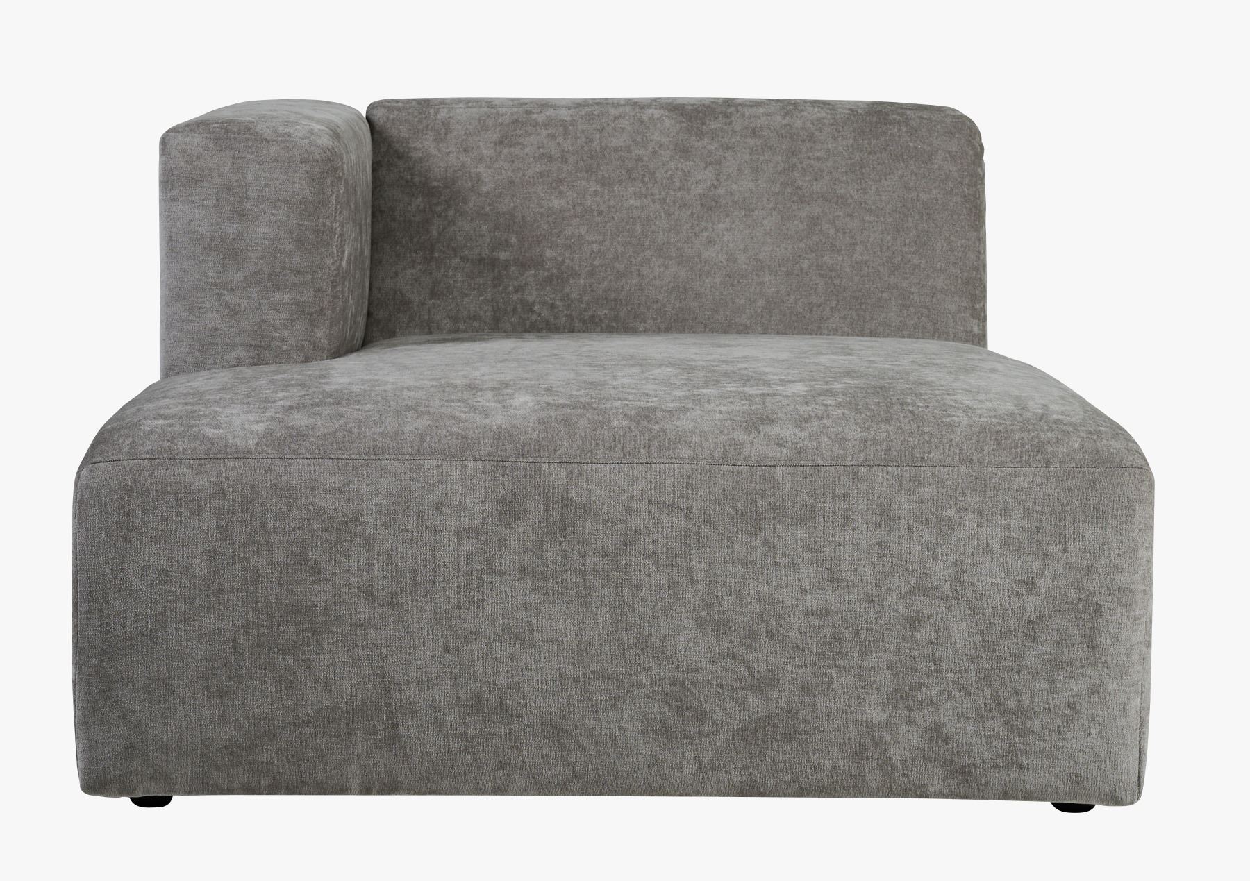 Modulsofa sjeselong venstre grå - 114x154x73 cm