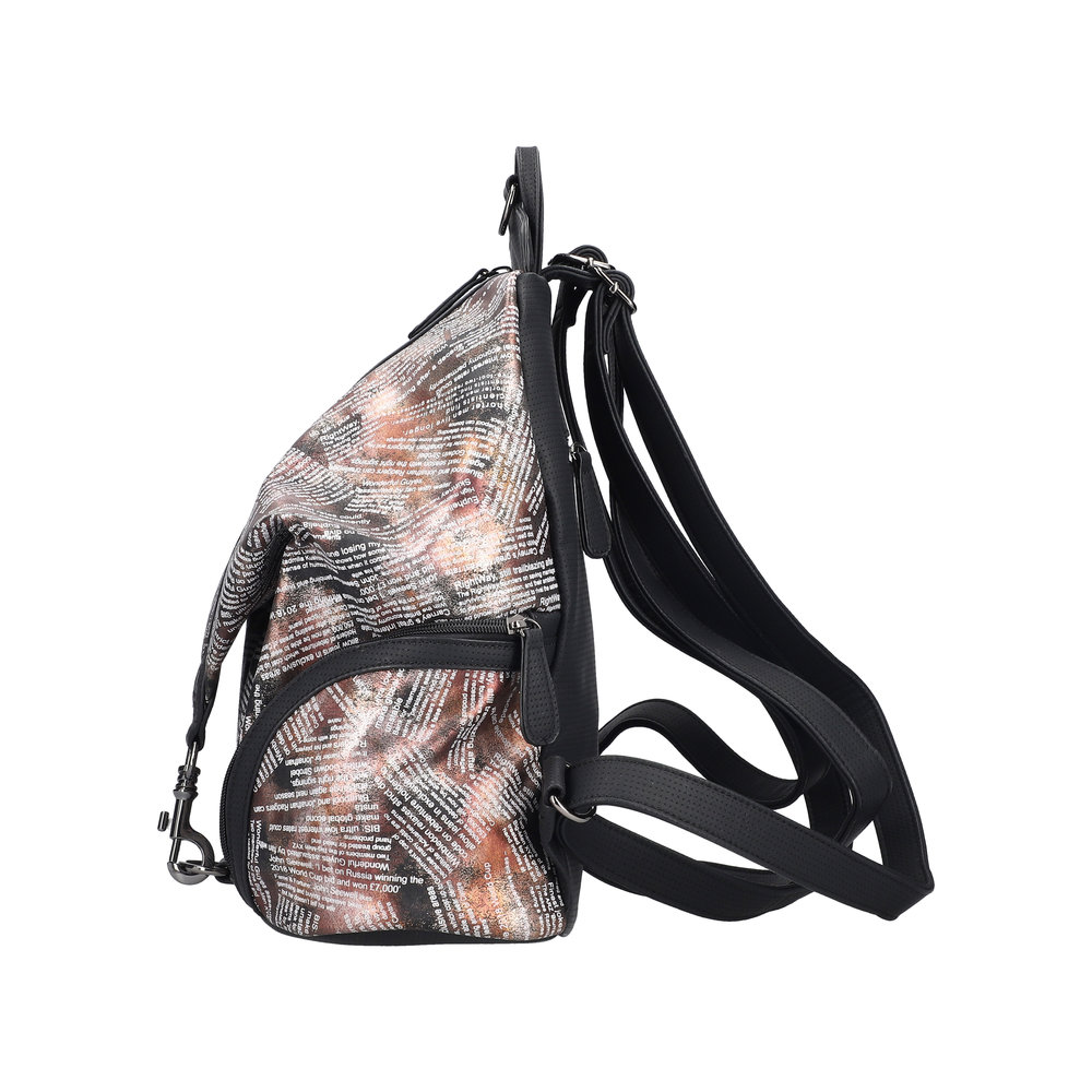 Rieker Rucksack metallic schwarz