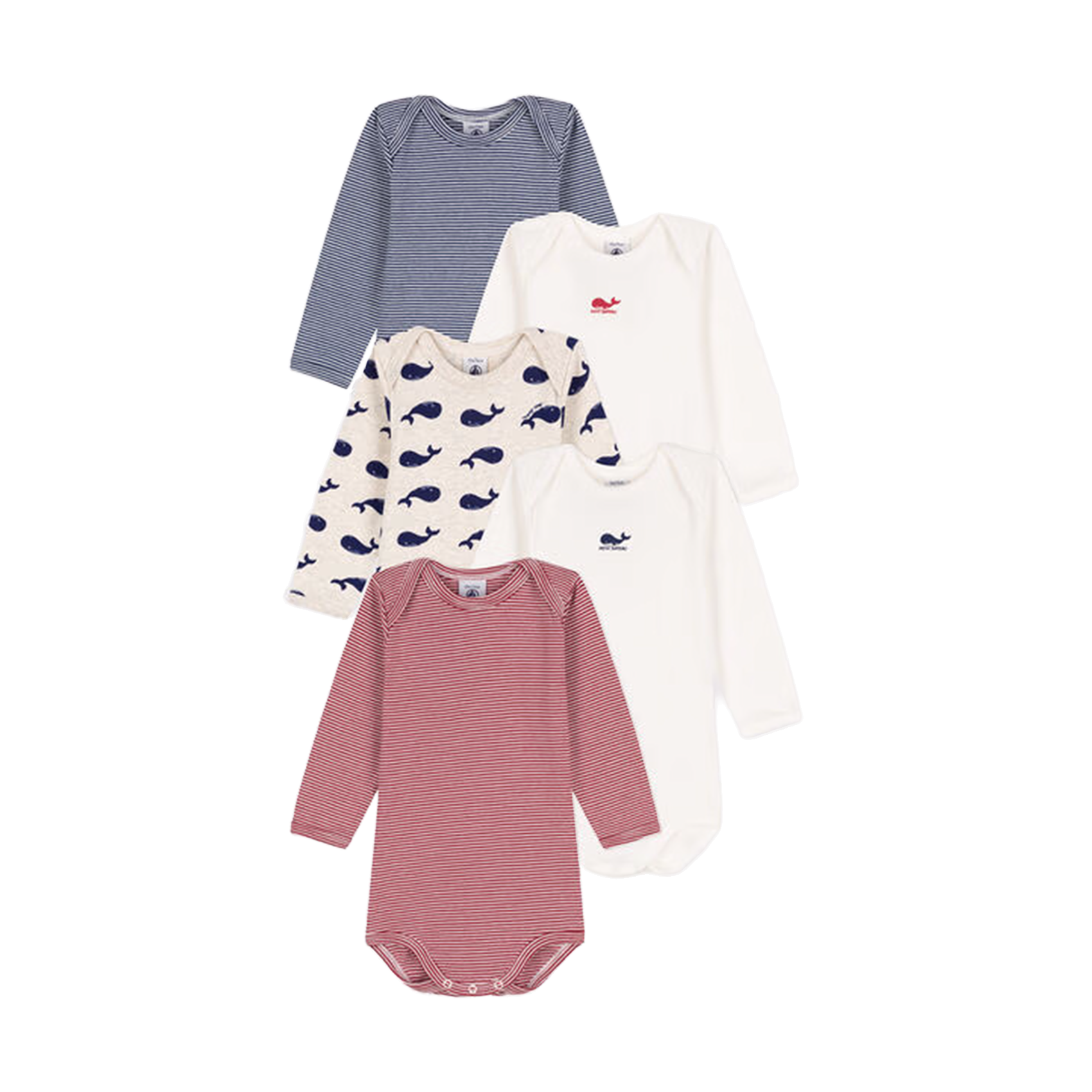 Lot de 4 bodies en coton | Multicolore